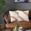 Football Pillow Covers, 18 x 18 Inch Set of 2
