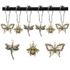 12Pcs Dragonfly Butterfly Bee Shower Curtain Hooks，Rust Proof Stainless Steel