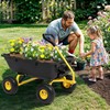 Ultym 800lbs Garden Dump Cart, Heavy Duty Yard Dump Wagon