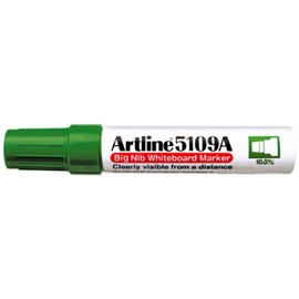 Artline 5109A Big Nib Whiteboard Marker - Green (Pack of 6)