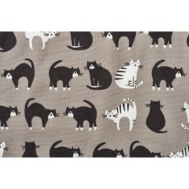 REP Oreo Gray Apron, Size: Approx. 28.7 x 33.1 inches (73 x 84 cm)