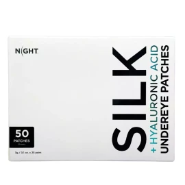 NIGHT 50 Pcs Under Night Silk Hyaluronic Acid Rich Collagen Eye GelPatch Opened Box