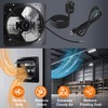Hiorucet 10" Wall Mounted Shutter Exhaust Fan with Speed Controller
