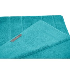 Lashuma Badteppich groß 50x80 cm, London absorbierende Frottee Badgarnitur Nautic - Grün