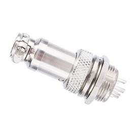 GX16 Aviation Connector Set - 3-Pin Screw-Type Metal Plug & Socket, 400V/5A Panel-Mount (1 Set), Secure Industrial-Grade Electrical Connectors for DIY & Professional Use