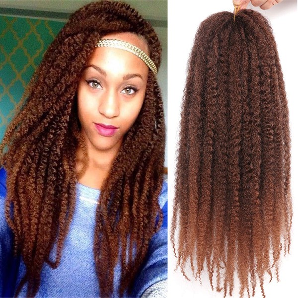 Marley Twist Braiding Hair 3 Packs 18 Inch Afro Kinky