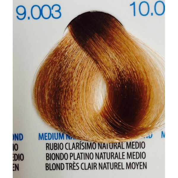 JAS Permanent Hair Color Cream with Vitamin C 3.4 Oz (Jas Color- Medium Natural Very Light Blond (9.003))