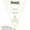Reuscol 14K Gold Plated Initial Necklaces for Women Letter Q