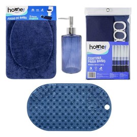 Set de Artículos para Baño Home Access con Cortina, Dispensador, Juego de Baño y Tapete