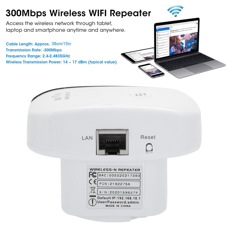300Mbps Wireless WIFI Repeater Wifi Range Extender Signal Amplifier Super