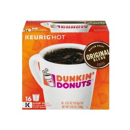 Dunkin' Donuts Original Blend Coffee K-Cup Pods - 16 CT