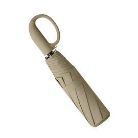 AKINOYAMA Large Storm Proof Umbrella - Automatic Open/Close Golf Umbrella Carabiner Handle for Men and Women, beige