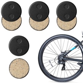 Bike Disc Brake Pads 4 Pairs Resin Oil Semi-Metal Round Pad Bicycle Accessories Brake Pads Replacement Cycling Road Mountain Bike Brake Pads for Bicycle Electric Bike Cycle