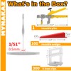 Tile Leveling System 1/51" (0.5mm), Tile Spacers with 1 Tile