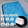 Collapsible Shower Threshold Water Dam Buthtub Water Stopper Shower Barrier