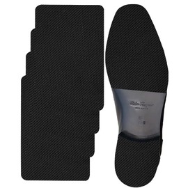 CZBYXA12 Shoe Sole Protector for Womens High-Heels,Black Bottom Shoe Soul Protectors,Shoe Grips on Bottom of Shoes,Non Slip Shoe Pads,Shoe Sole Guard,Anti-Slip Shoe Grips Pad(6.0"x4.0",Black-2Pairs)