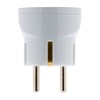 Inconnu Socket Adaptor M France/F Italy, White