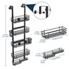 Consumest Over The Door Shower Caddy - 5 Tier Adjustable