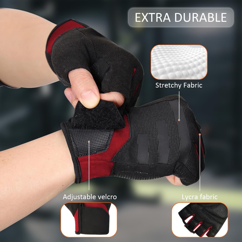 LEFAFA Workout Gloves for Men and Women, Weight Lifting Gloves