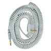 VOX VCC090 White Coiled 1/4" Cable with Mesh Bag, 29.5'