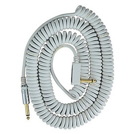 VOX VCC090 White Coiled 1/4" Cable with Mesh Bag, 29.5'