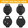 3-Button Key Case with Car Key Case Compatible with Smart