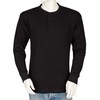 Styllion Henley Thermal THLS (Large, Black)