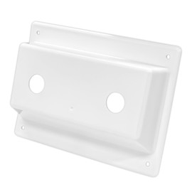 White Faucet Bezel Stand Off Faucet Cover Mounting Kit for RV Shower Panel Replacement (1 Pack)