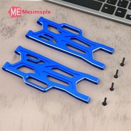 Mesimsple Alum Front Lower Suspension A Arm ARA330711 for Arrma 1/10 Kraton Outcast V2 4S BLX Upgrades Part Blue