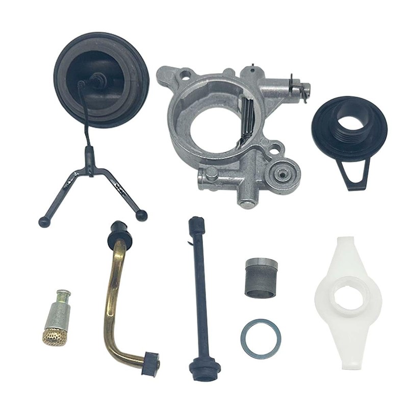 Sthywm Chain Saw Accessory Oil Pump Pipeline Gear Set, Compatible