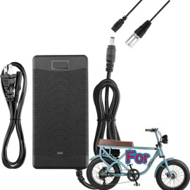 RXQMXG 54.6V 3A AC Adapter for Retrospec Valen Rev Electric Bike Power Supply Mains