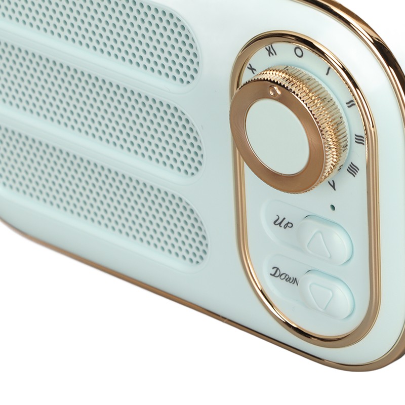 Bluetooth Speaker Stereo HiFi Sound USB Charging Retro Portable Wireless