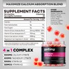 Yutiny Calcium Citrate Filled Gummies, Extra Absorption Calcium Citrate 1000mg