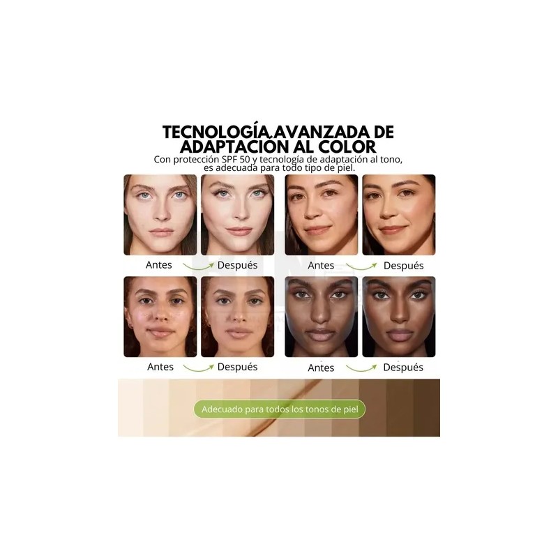 Base Maquillaje Color Changing Spf 15 Adaptable Al Tono 30ml