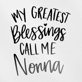 Decal Stickers of My Greatest Blessings Call Me Nonna (Black) (Set of 2) Premium Waterproof Vinyl Decal Stickers for Laptop Phone Accessory Helmet Car Window Mug Tuber Cup Door - ANDsticg88924BL