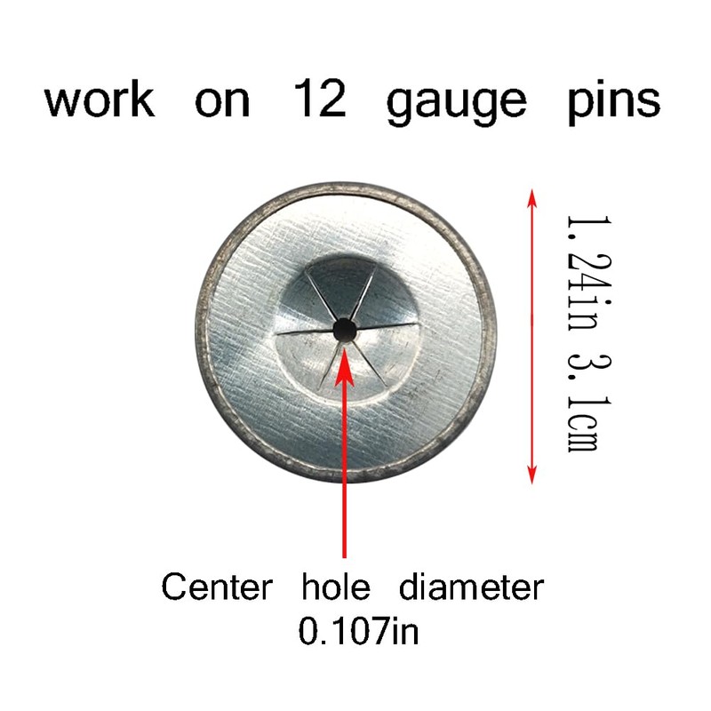 200Pcs Insulation Dome Cap Washers;Duct Insulation Pins;1/4 Washers Flat;Insulation Fasteners