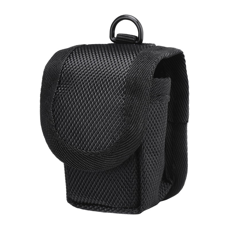 Fdit Portable Black Storage Bag for Finger Oximeter with Belt