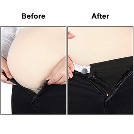 AIMALL Adjustable Maternity Waistband Extender, Elastic Pregnancy Pants Belt with Button, Comfortable and Stretchable Nylon Fabric