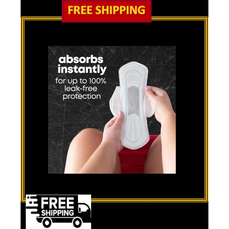 U by Kotex Balance Ultra Thin Pads with Wings, Heavy