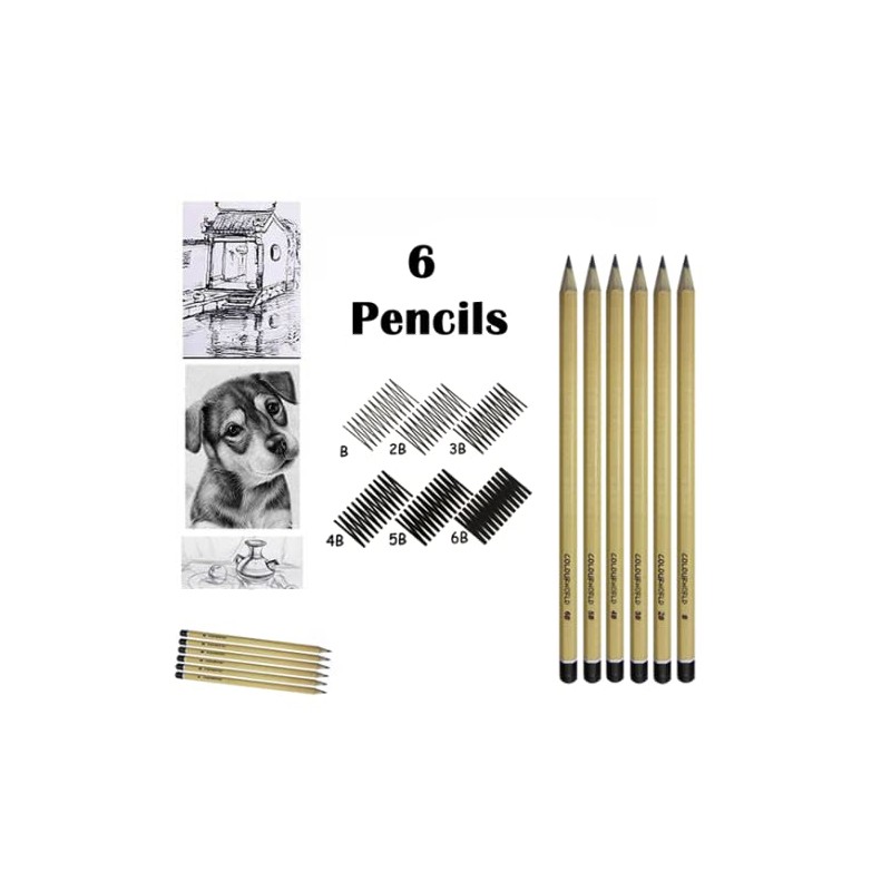 World of Colour Set of 6 Colourworld Non Toxic Sketching
