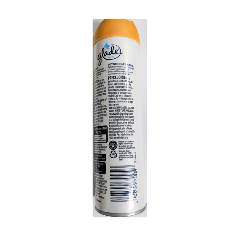 Glade Sheer Vanilla Aerosol 8 Ounce (Pack of 3)