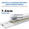 MYPLUS 2pcs 12" Under Cabinet Lights with 5 Color Temperature,