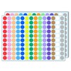 4200 Pieces - 2cm Coloured Dot Stickers, Sticky Dots Round
