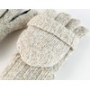 Novawo Wool Blend Knit Convertible Insulating Fingerless Gloves with Mitten