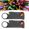 Qinyayoa 8mm Grey ABS Double Blade Coaxial Cable Stripper