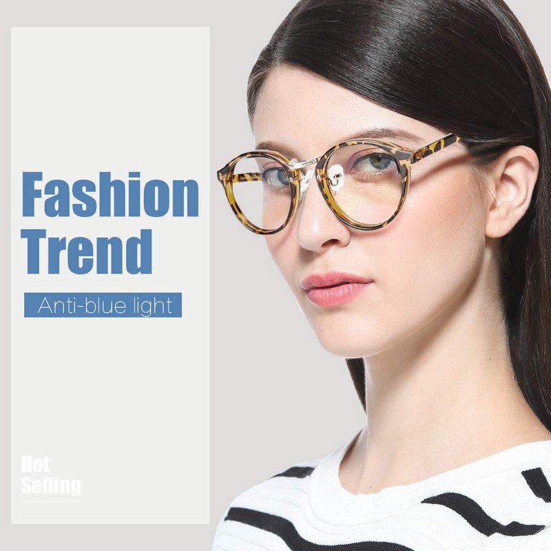 Cyxus Blue Light Filter Glasses Women Men Glasses Frame Round