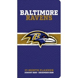 TURNER SPORTS Baltimore Ravens 2025-26 17-Month Pocket Planner (26998890534)
