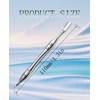 HEYCROWN Cuticle Pusher 2-in-1 Cuticle Trimmer, Cuticle Remover Tool with