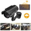 Solar Powered watertight Imitation Dummy Security Fake Camera With Flashing