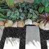 GASPRO 15lb Black River Rocks for Landscaping Outdoor, Polished Black